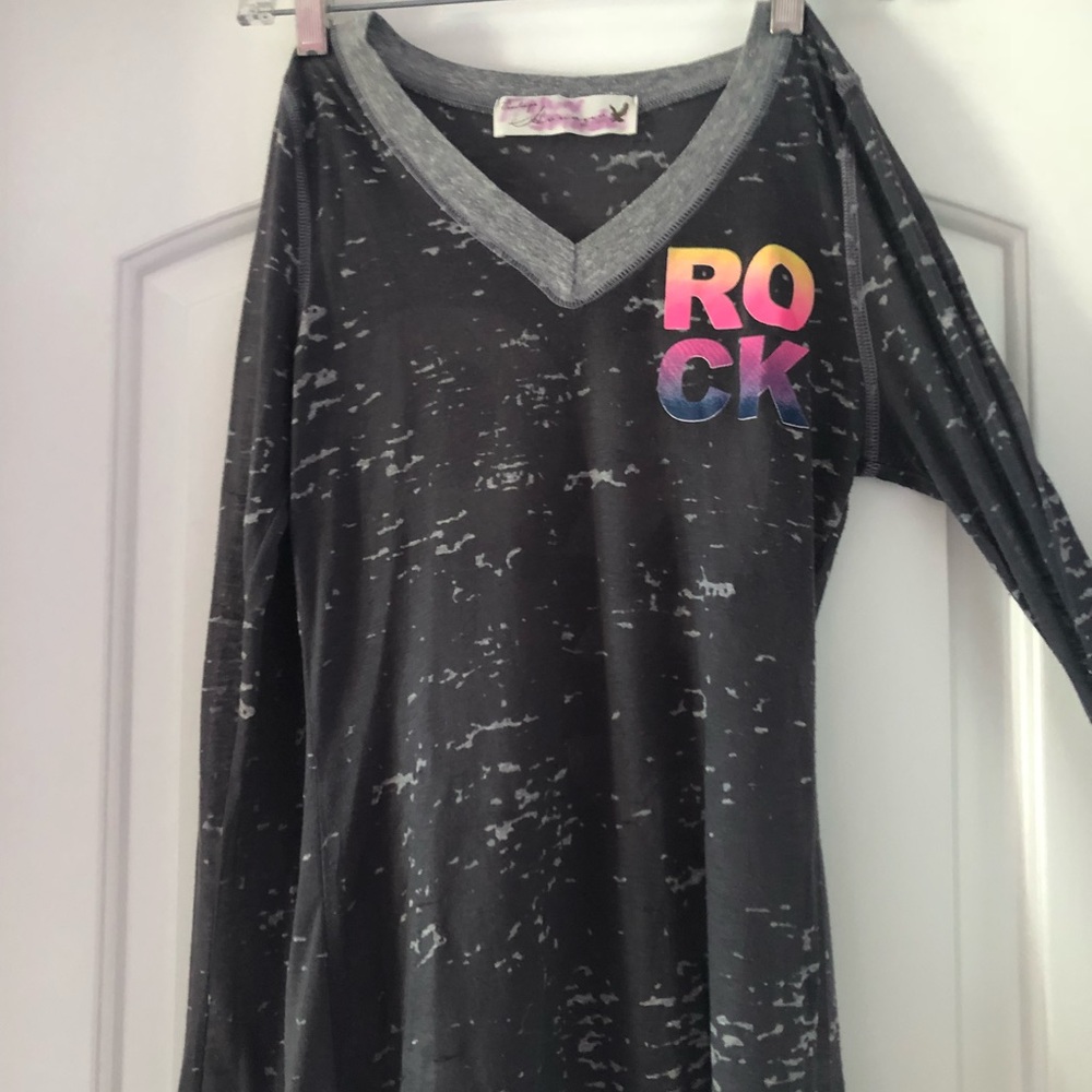 Super fun long sleeve ROCK shirt